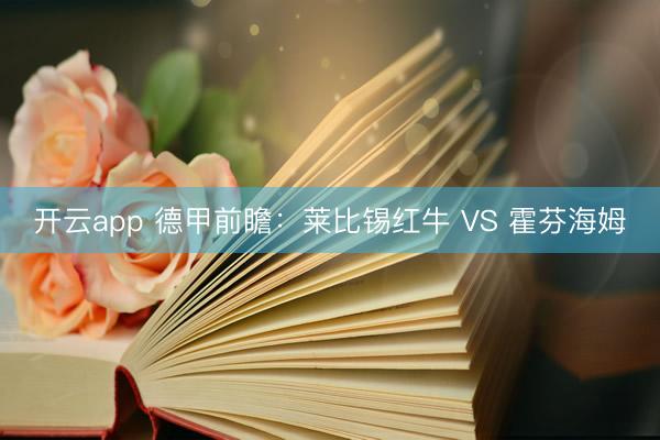 开云app 德甲前瞻：莱比锡红牛 VS 霍芬海姆