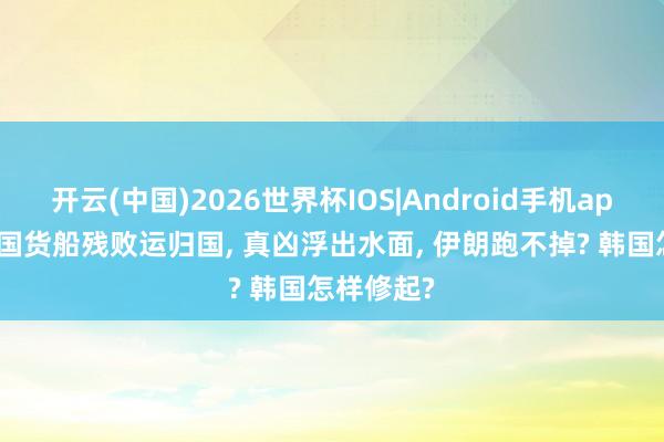 开云(中国)2026世界杯IOS|Android手机app下载 韩国货船残败运归国, 真凶浮出水面, 伊朗跑不掉? 韩国怎样修起?